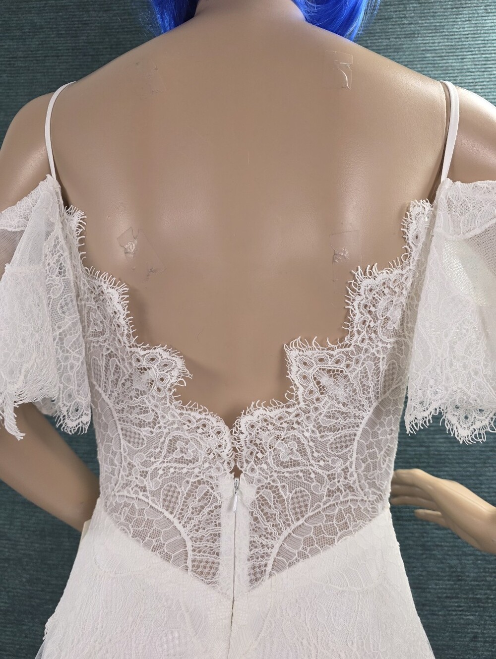 Bohemian Off Shoulder Wedding Dress, Perfect For a Beach Wedding! Size Small. - Picture 9 of 14